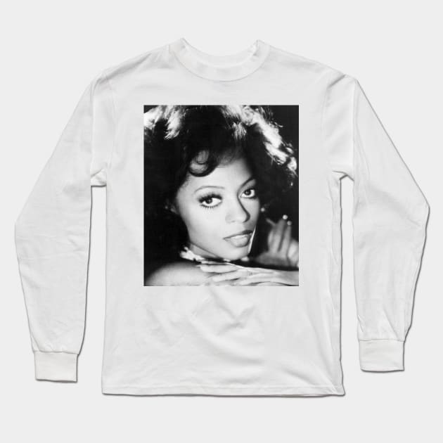 Diana Ross Long Sleeve T-Shirt by Stevendan